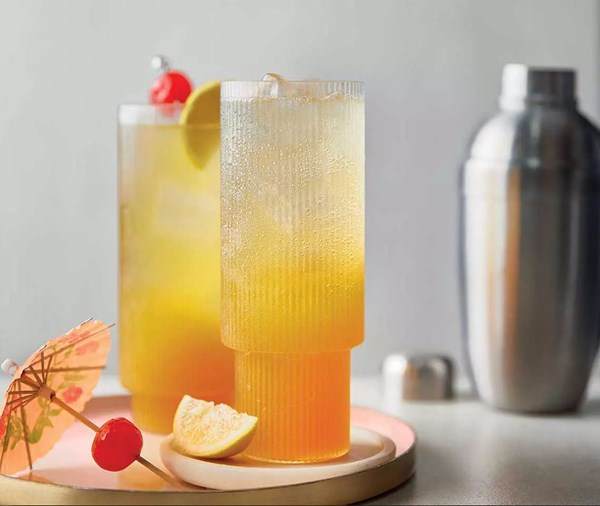 Passion fruit & rum cocktail