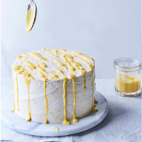 Passion fruit and vanilla layer cake