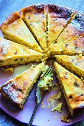 Passion fruit cheesecake