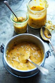 Passion fruit curd