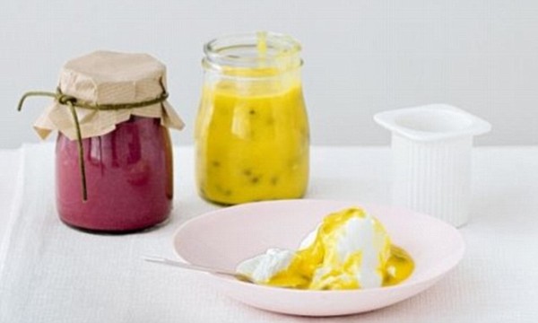 Passion fruit curd