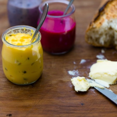 Passion fruit curd