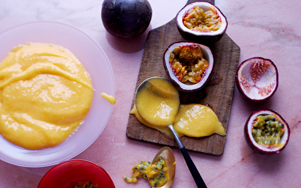 Passion fruit curd