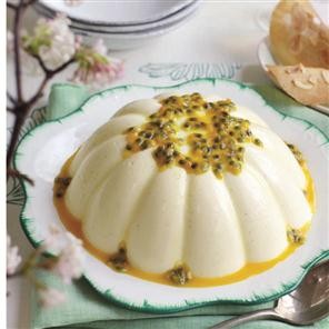 Passion fruit pannacotta
