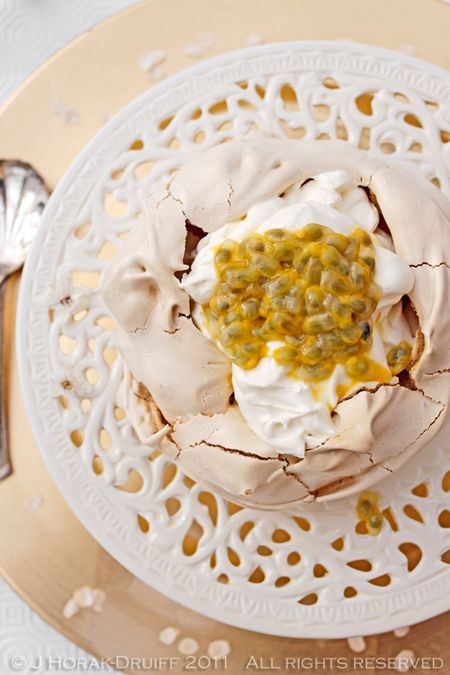 Passion fruit Pavlova