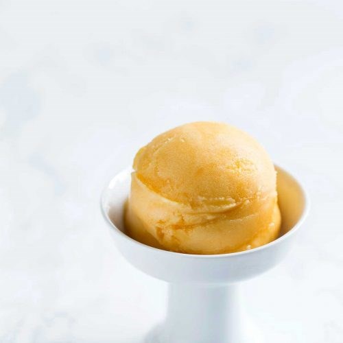 Passion fruit sorbet