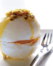 Passion fruit soufflé