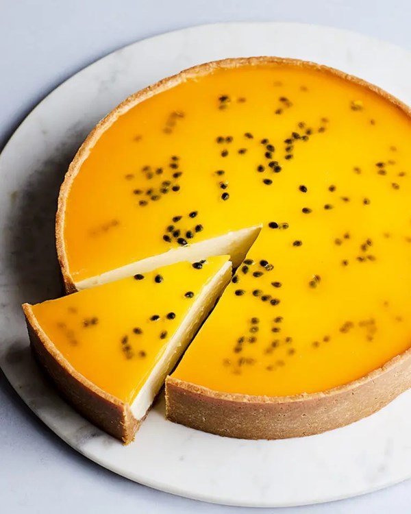 Passion fruit tart no-bake cheesecake