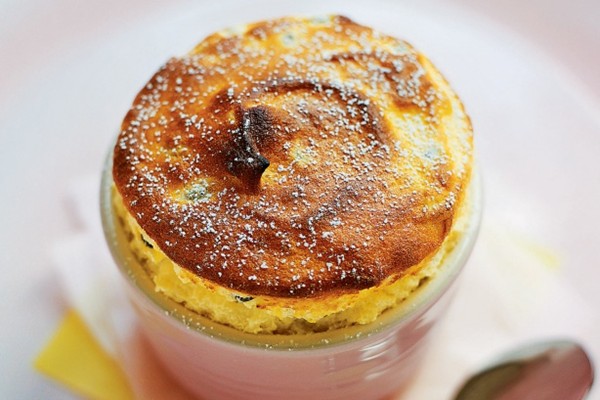 Passionfruit & banana soufflés