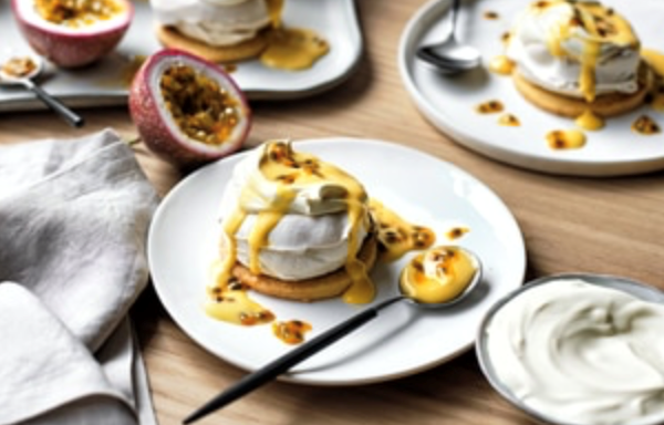 Passionfruit angel pies
