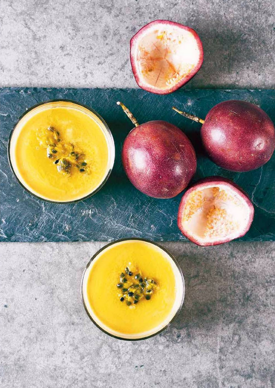 Passionfruit coconut pudding