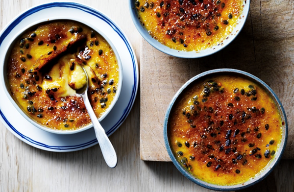 Passionfruit creme brulee
