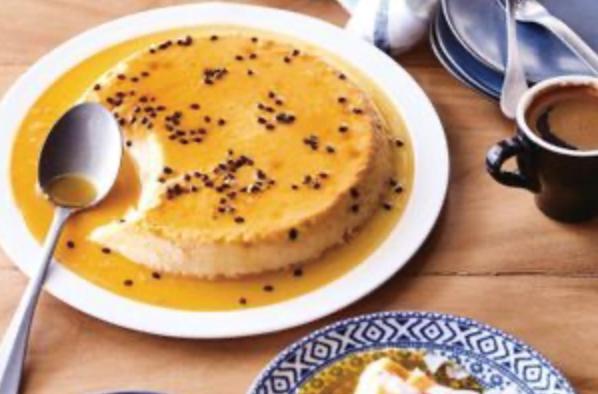 Passionfruit creme caramel [German Sanchez]