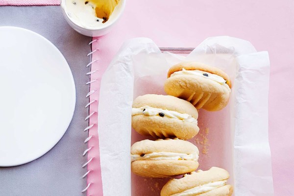 Passionfruit melting moments