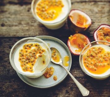 Passionfruit panna cotta