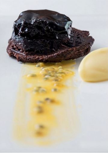 Passionfruit posset [Stephen Barry]