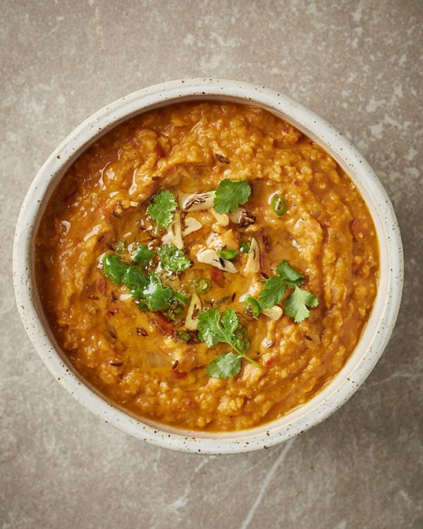 Passive red lentil dal