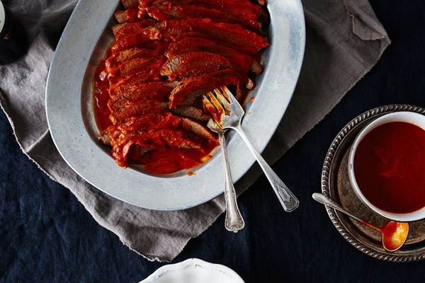 Passover brisket, inspired by Libbie Miller