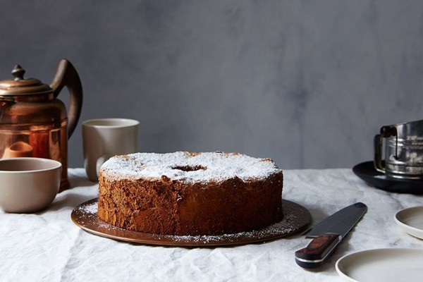 Passover chocolate nut sponge cake