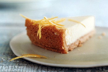 Passover lemon cheesecake