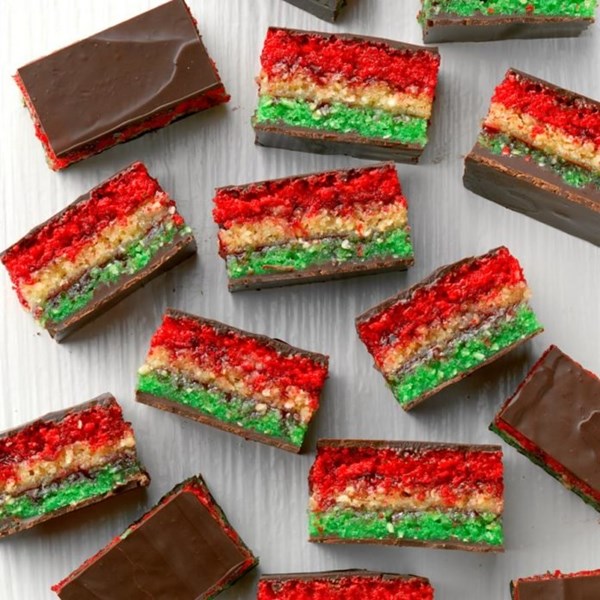 Passover rainbow cookies