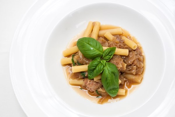Pasta alla Genovese with tuna