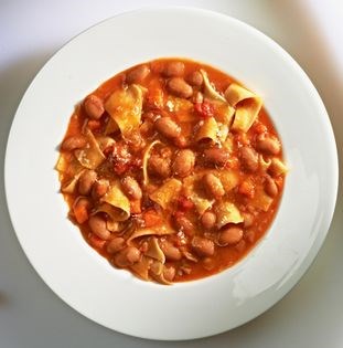Pasta and bean soup (Pasta e fagioli)