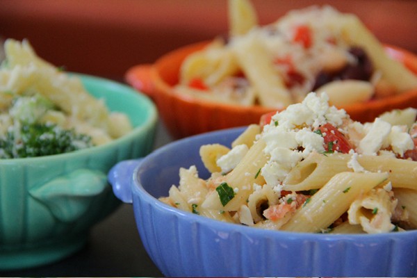 Pasta and broccoli with creamy ricotta sauce