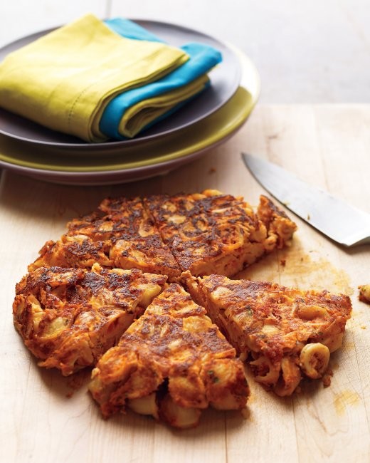Pasta and cheese frittata 