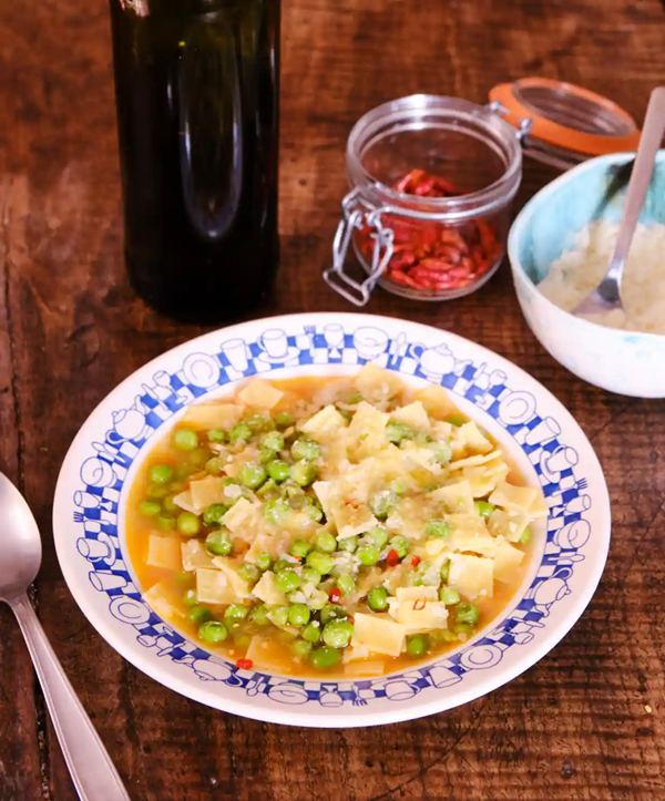 Pasta and peas