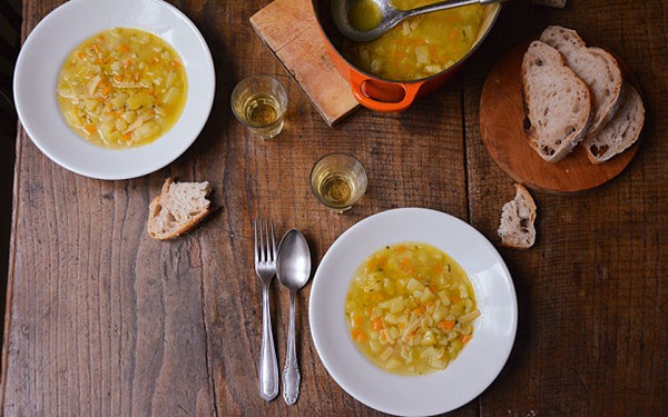 Pasta and potato soup (Pasta e patate)