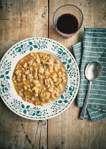 Pasta, borlotti bean & rosemary soup (Pasta e fagioli)