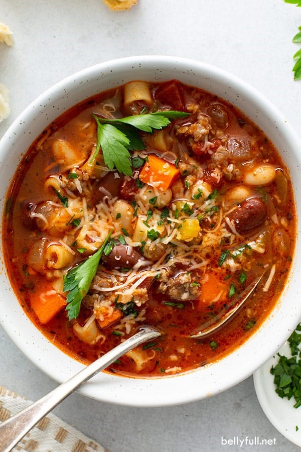 Pasta fagioli soup