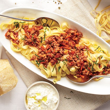 Pasta pork Bolognese