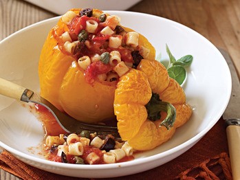 Pasta-stuffed peppers