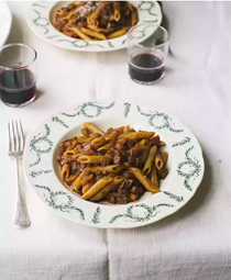 Pasta with braised beef ragu