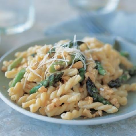 Pasta with brown butter & asparagus