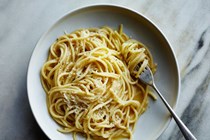 Pasta with brown butter and Parmesan