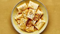 Pasta with brown butter, whole lemon, and Parmesan