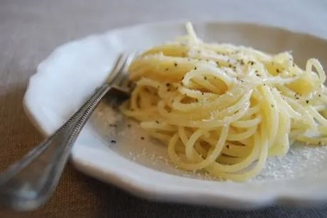 Pasta with butter, sage, and Parmesan
