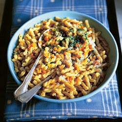 Pasta with carrots, risotto-style