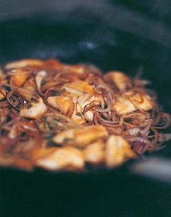 Pasta with chicken, sage and onion butter