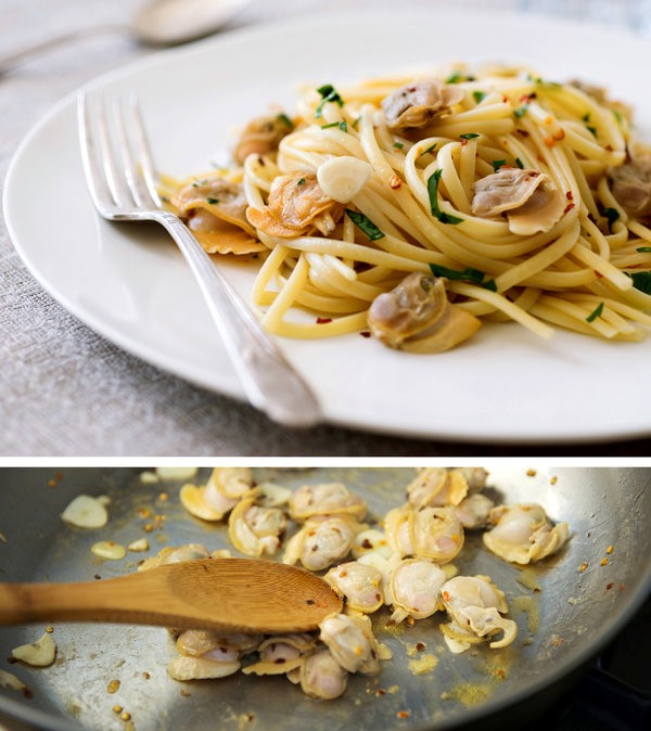 Pasta with clams