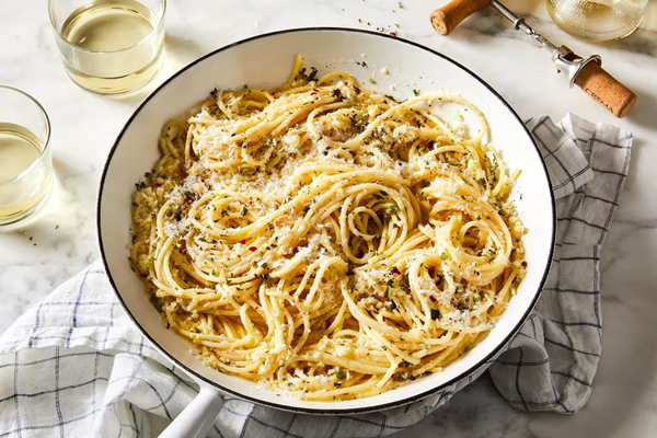 Pasta with garlic butter