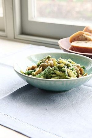 Pasta With New Potatoes Green Beans And Pesto Recipe Eat Your Books