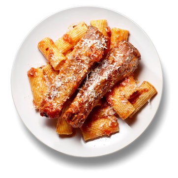 Pasta with pork ribs