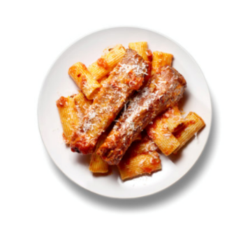 Pasta with pork ribs