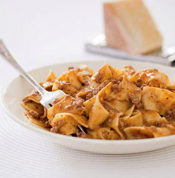Pasta with ragu alla Bolognese