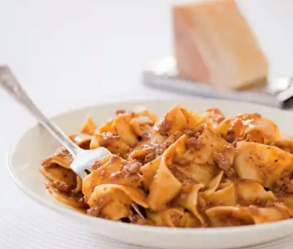 Pasta with ragu alla Bolognese