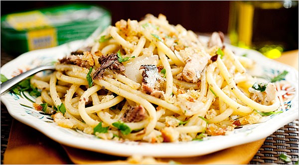 Pasta with sardines